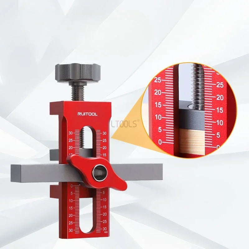 Wardrobe Cabinet Door Panel and Rebounder Punched Mounting Jig Woodworking 10mm Doweling Drilling Guide Locator Installing Clip