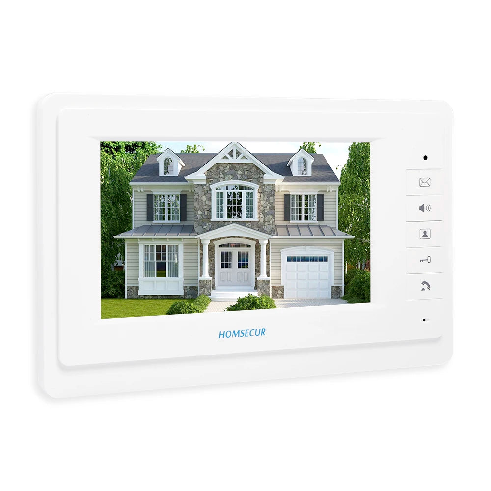7" Wired Video Door Phone Doorbell Home Security Intercom System 1-In 1-Out RFID Access Control Night Vision Camera