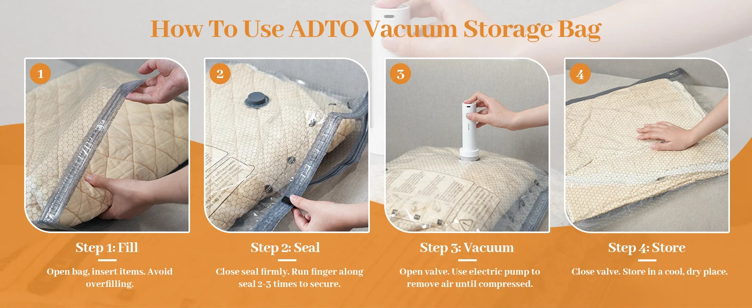 Tidesmit 9-pack travel vacuum seal bags showing individual storage pouches and portable electric pump for luggage