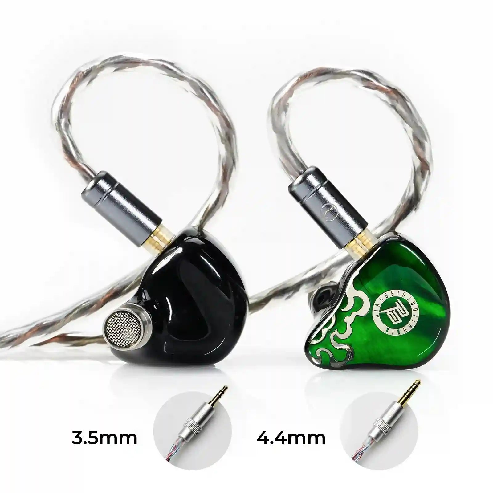 Juzear Defiant Hybrid In-Ear Monitors - 1DD+3BA Pro Studio Audio Defiant Green Tidesmit