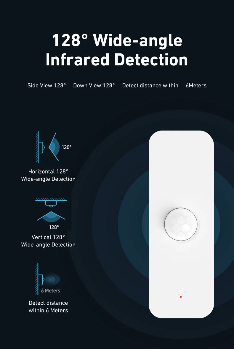 PIR Motion Sensor WiFi Smart Home Security Alarm by Tidesmit Tidesmit