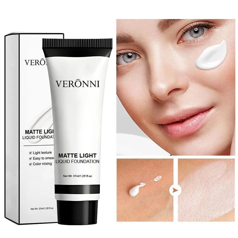 Tidesmit white liquid foundation texture close-up for full coverage Halloween cosplay and brightening face makeup