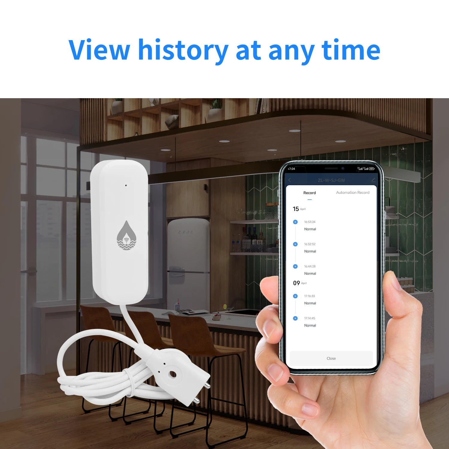 WiFi Water Leak Sensor - Smart Home Flood Alarm System by Tidesmit Tidesmit