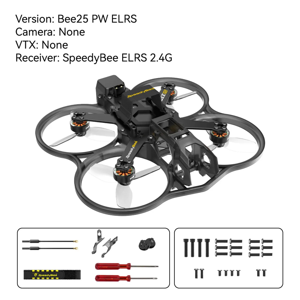SpeedyBee Bee25 2.5-Inch FPV Cinewhoop Drone with O3 HD Air Unit ELRS Version Tidesmit