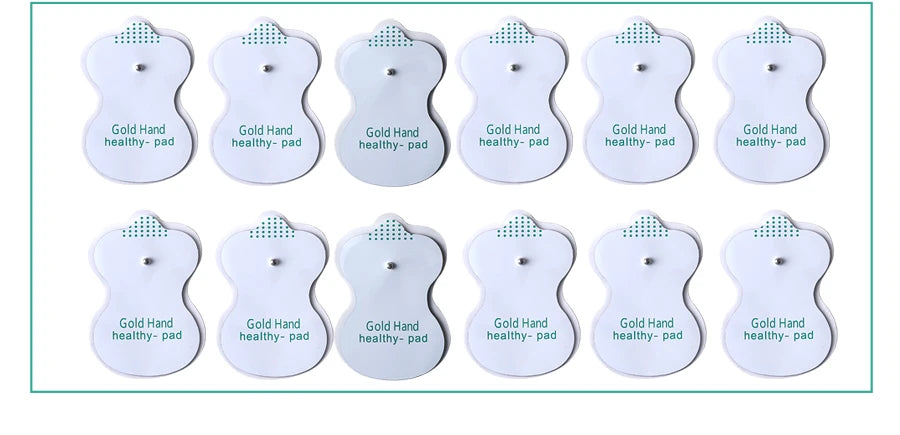 TENS Electrode Pads - Reusable Gel Pads for Electric Massager (50pcs) Back Massage Instrument Tidesmit