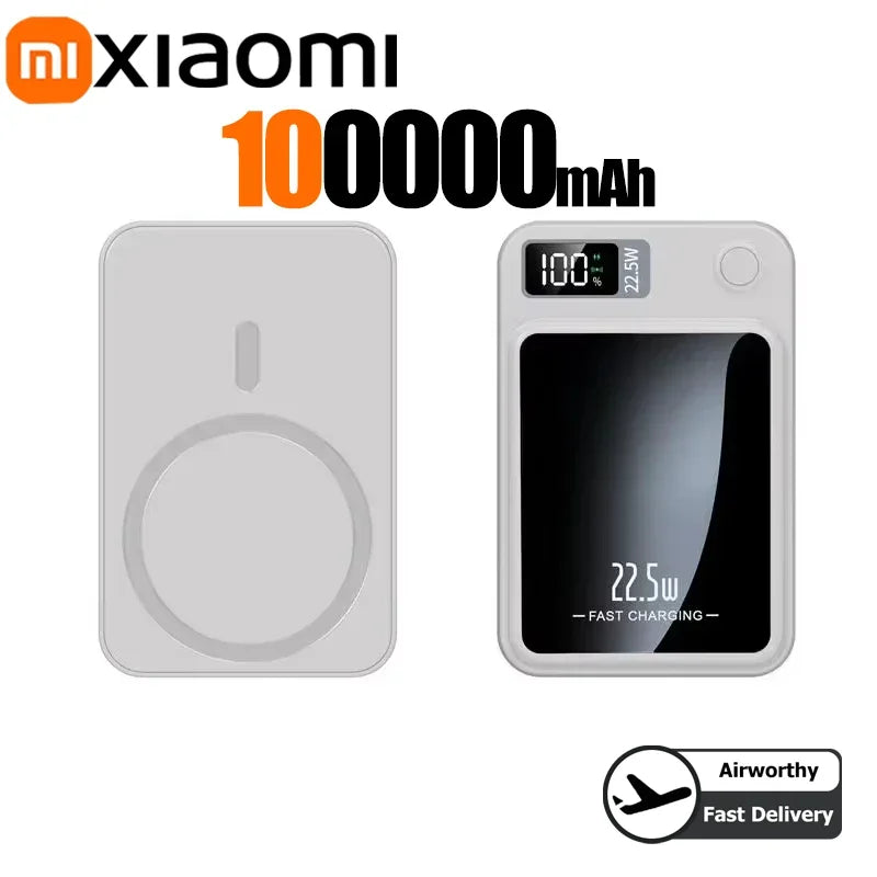 Tidesmit High Capacity Portable Power Bank – Fast PD Charging White 100000mAH Tidesmit