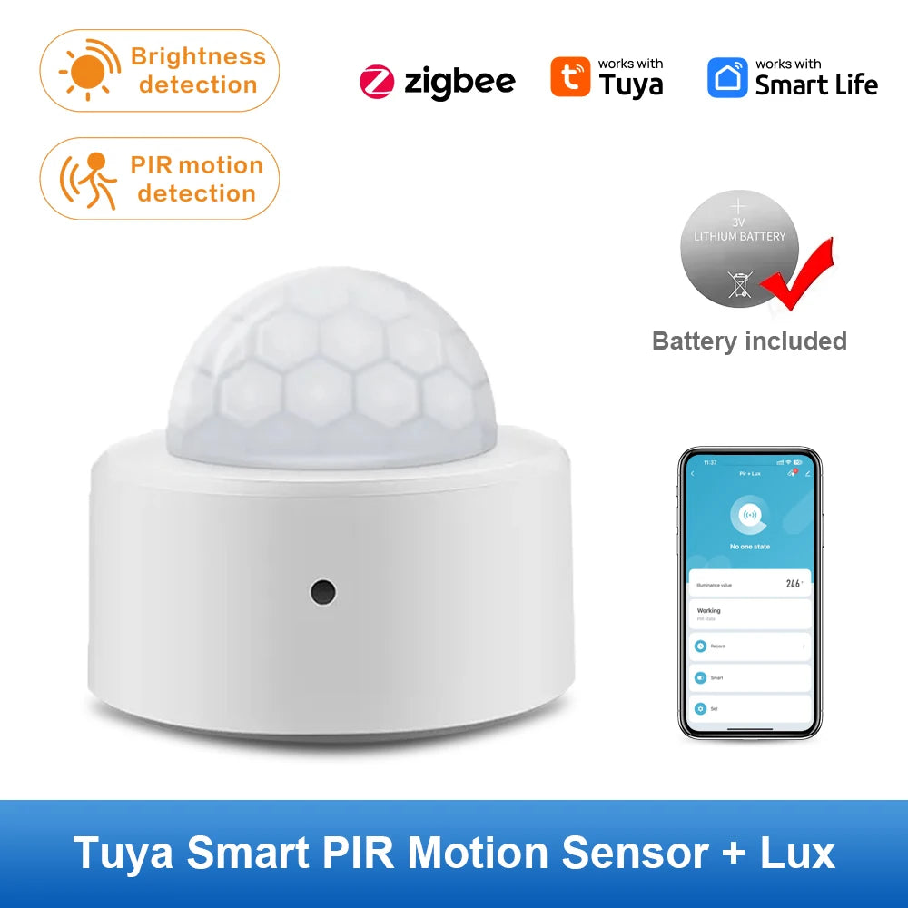 Zigbee Luminance Light Sensor for Smart Home Automation & Energy Saving Tidesmit