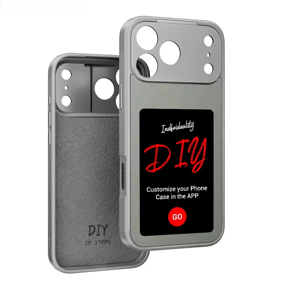 NFC Smart E-ink Phone Case for iPhone 17 Pro Max - Military-Grade Protection Tidesmit