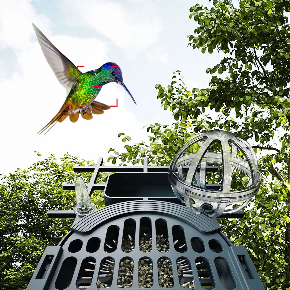 4MP HD Birds Feeder Camera Solar Powered AI Motion BirdWatching Wireless WiFi Camera Wildlife Monitor,Night Vision,Waterproof
