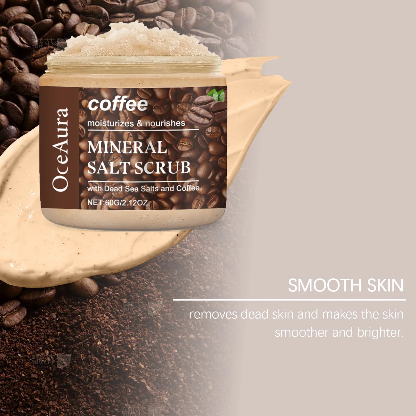 Body Exfoliating Scrub for Radiant Skin - 60g Natural Formula Scrubs Treatments Tidesmit
