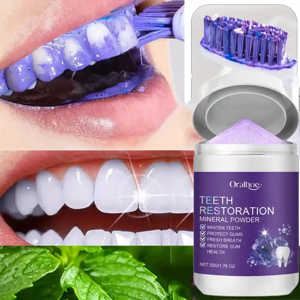 Tidesmit teeth restoration mineral powder for natural teeth whitening and enamel remineralization
