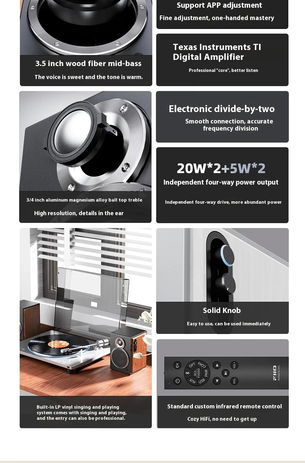 FiiO SA1 Active Speaker Desktop Bluetooth Speaker HIFI Sound Quality 31 Segment High-precision Lossless Customize PEQ LDAC APP
