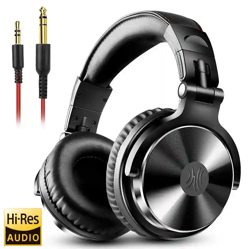 Wired Studio Monitor Headphones: Over-Ear Audio with Low Latency Black Tidesmit