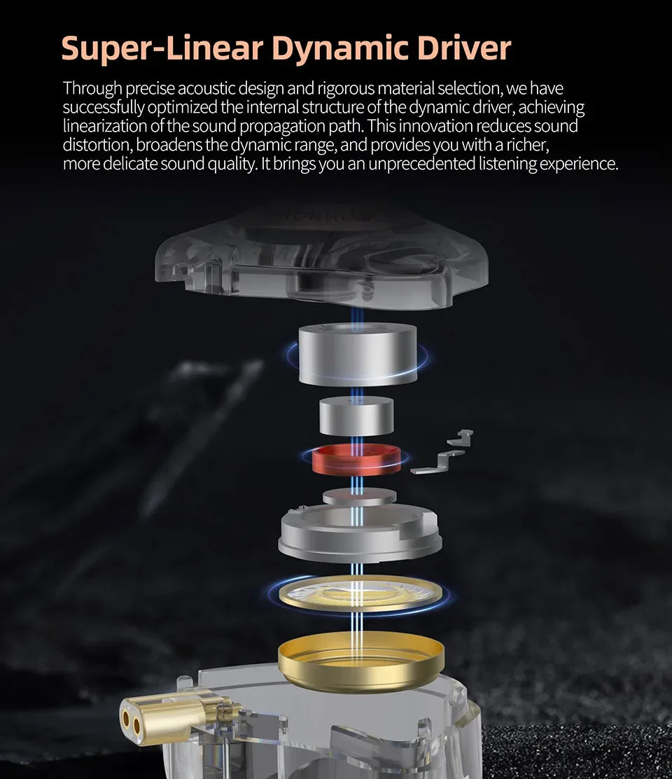 KZ EDX PRO X Wired Earphones Dynamic Drive HiFi Stereo Bass Sound Earbud Music Noise Cancelling Gaming Headset Detachable Cable Tidesmit