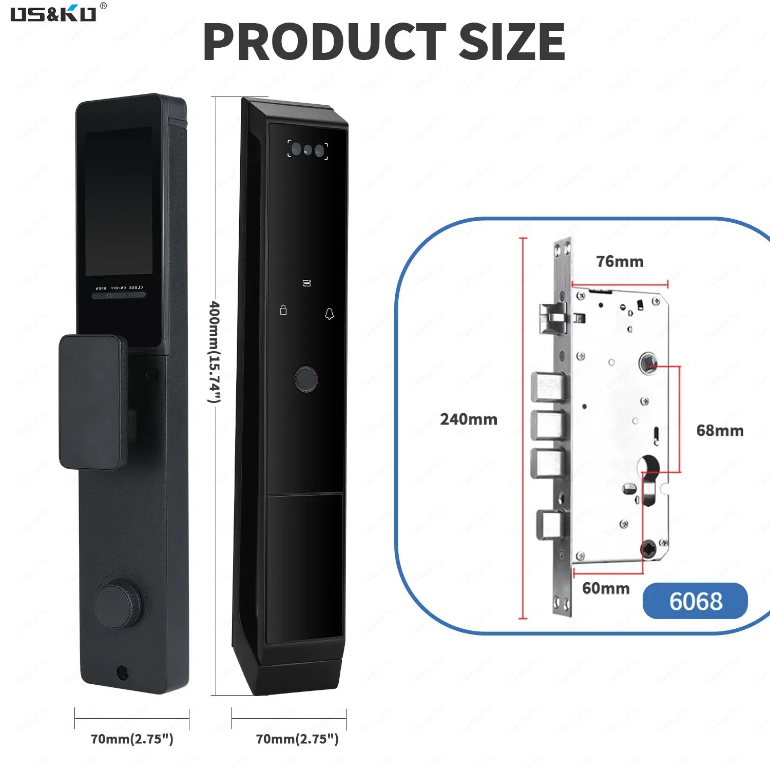 TTLOCK Smart Door Lock WiFi 3D Facial Recognition Electronic Lock Password Security Lock With Camera Biometric Door Lock For Hom