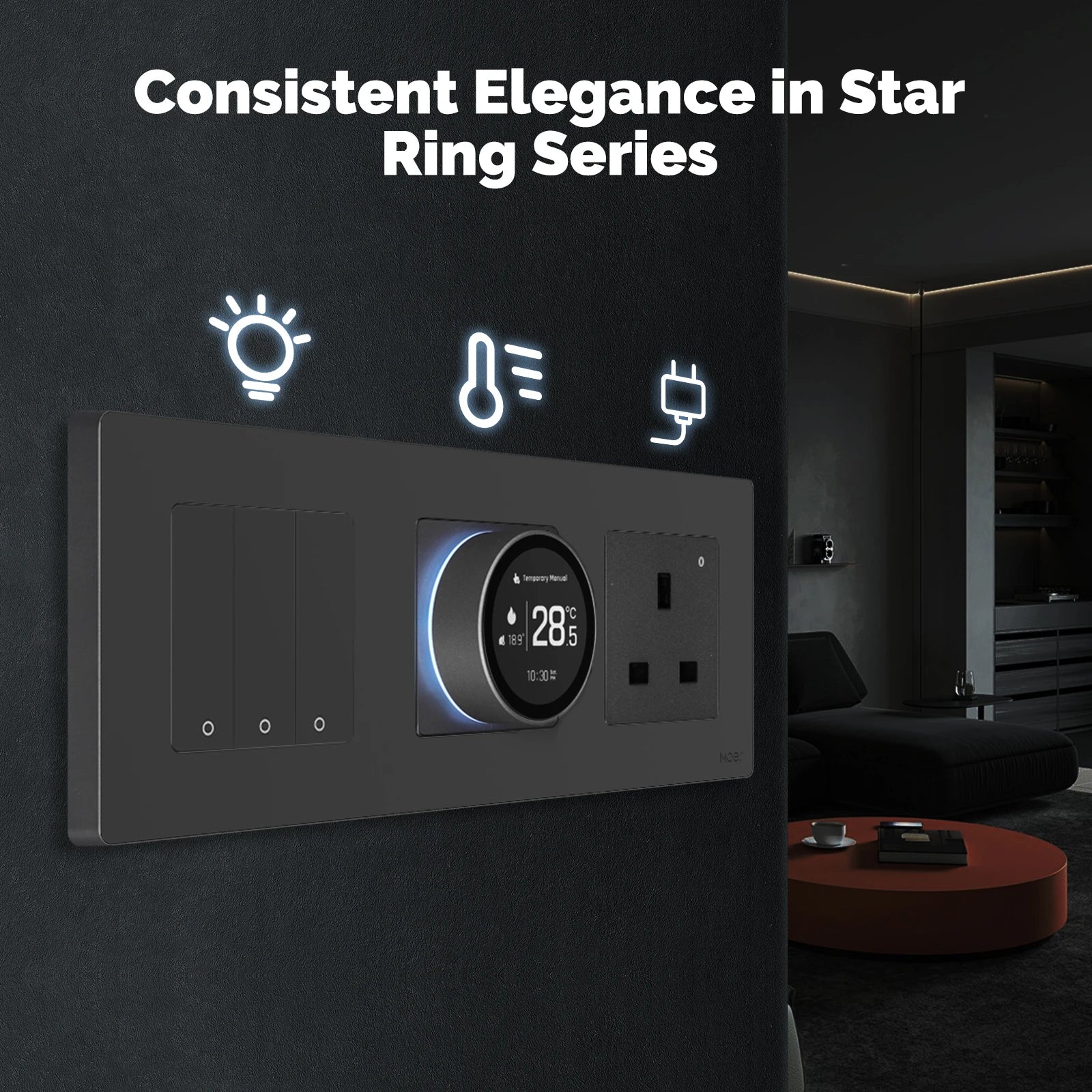 ZigBee Smart Knob Thermostat for Water Boiler Heating Systems Tidesmit