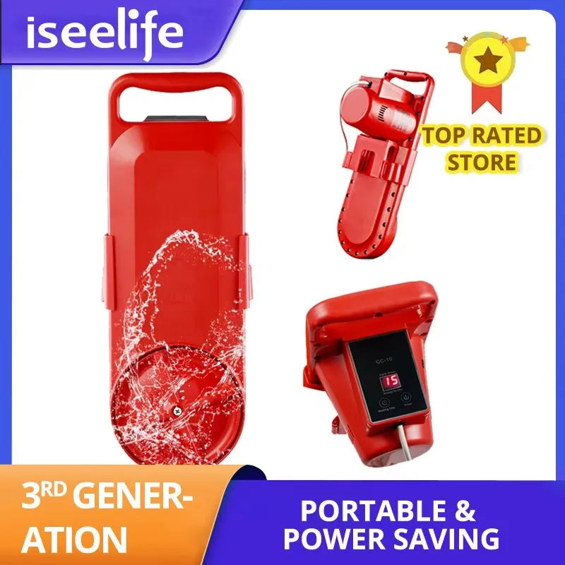 Tidesmit portable mini washing machine with digital timing and all-round rotation for travel and home laundry