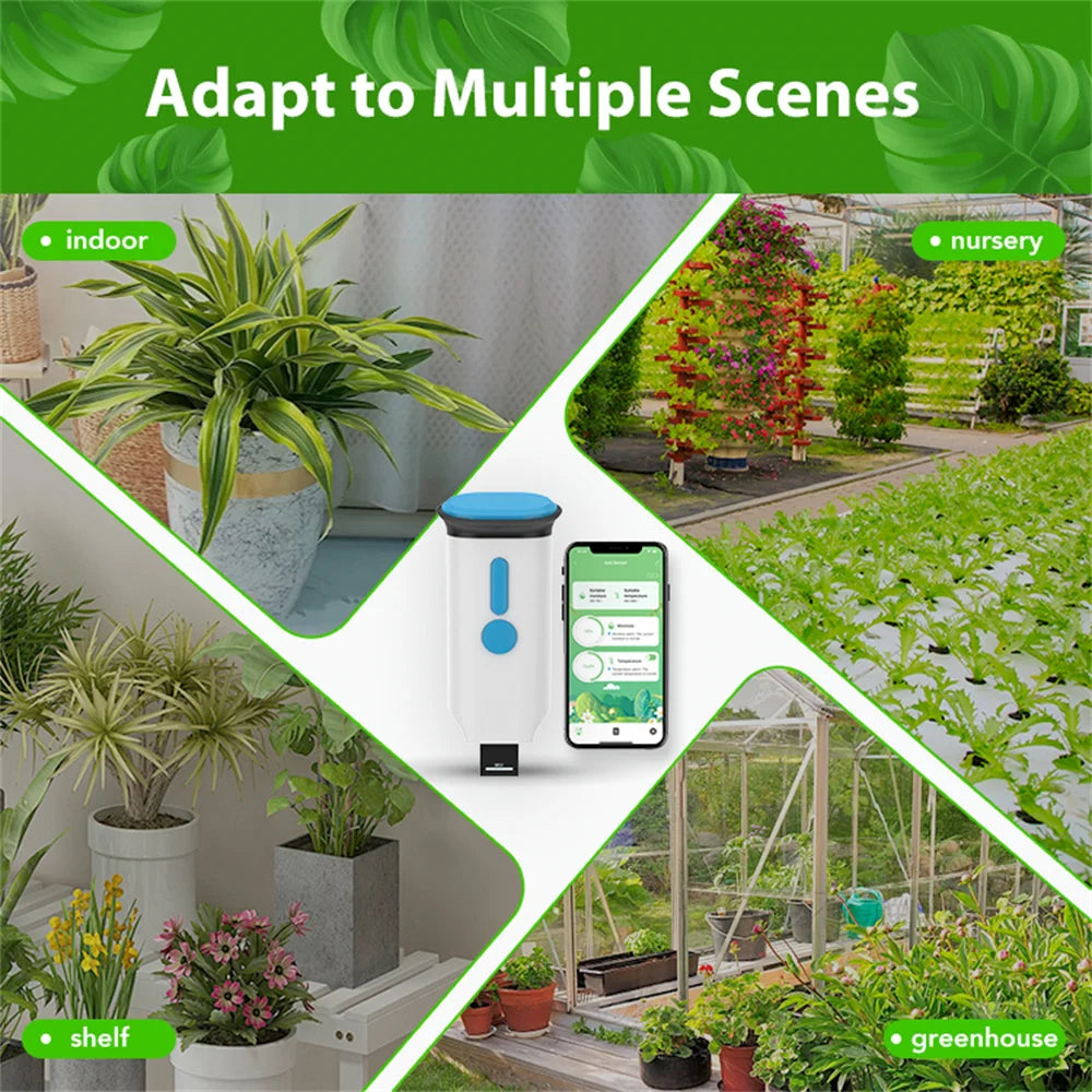 Tuya WiFi Smart Soil Sensor IP66 Waterproof BT 5.0 Garden Automatic Temperature Moisture Detection Smart Scene Linkage For Plant
