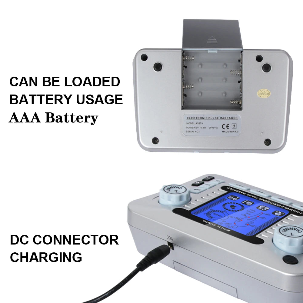 Electric Pulse Massager with Heat Therapy & EMS | Tidesmit Back Massage Instrument Tidesmit