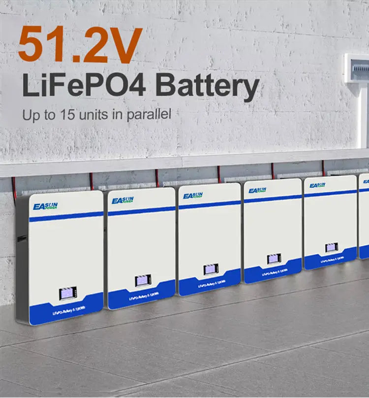 48V LiFePO4 Wall Mounted Battery | 100Ah & 200Ah Energy Storage Tidesmit