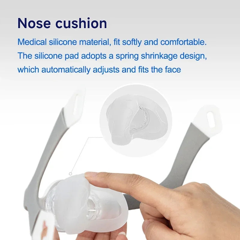 NS5/6/8 Series Nasal Mask for Sleep Apnea Anti-Snoring Medical CPAP Equipment Wide Field of View Unobstructed Accessory
