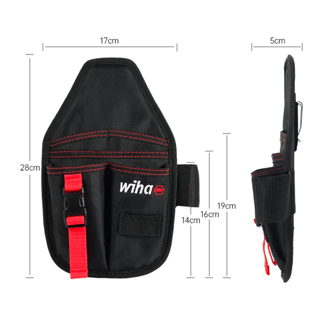 Wiha 90999C 6-Piece 1000V VDE Insulated Electrician Tool Kit, Multifunctional Pliers Screwdriver Set with Portable Storage Bag