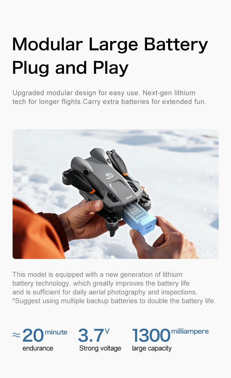 4K Camera Drone with GPS - Foldable Brushless RC Quadcopter by Tidesmit Tidesmit