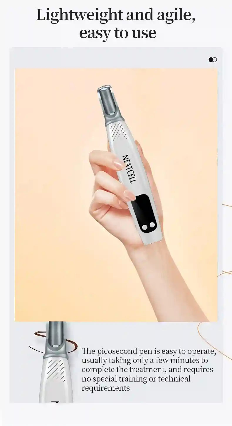 Picosecond Laser Pen for Dark Spot Removal - Portable Skincare Device Eye Massage Instrument Tidesmit