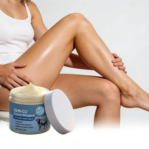 100g Grass-Fed Tallow Honey Balm Methylene Blue GHK-CU Copper Peptide Hydrating Face Body Moisturizer For All Skin Type