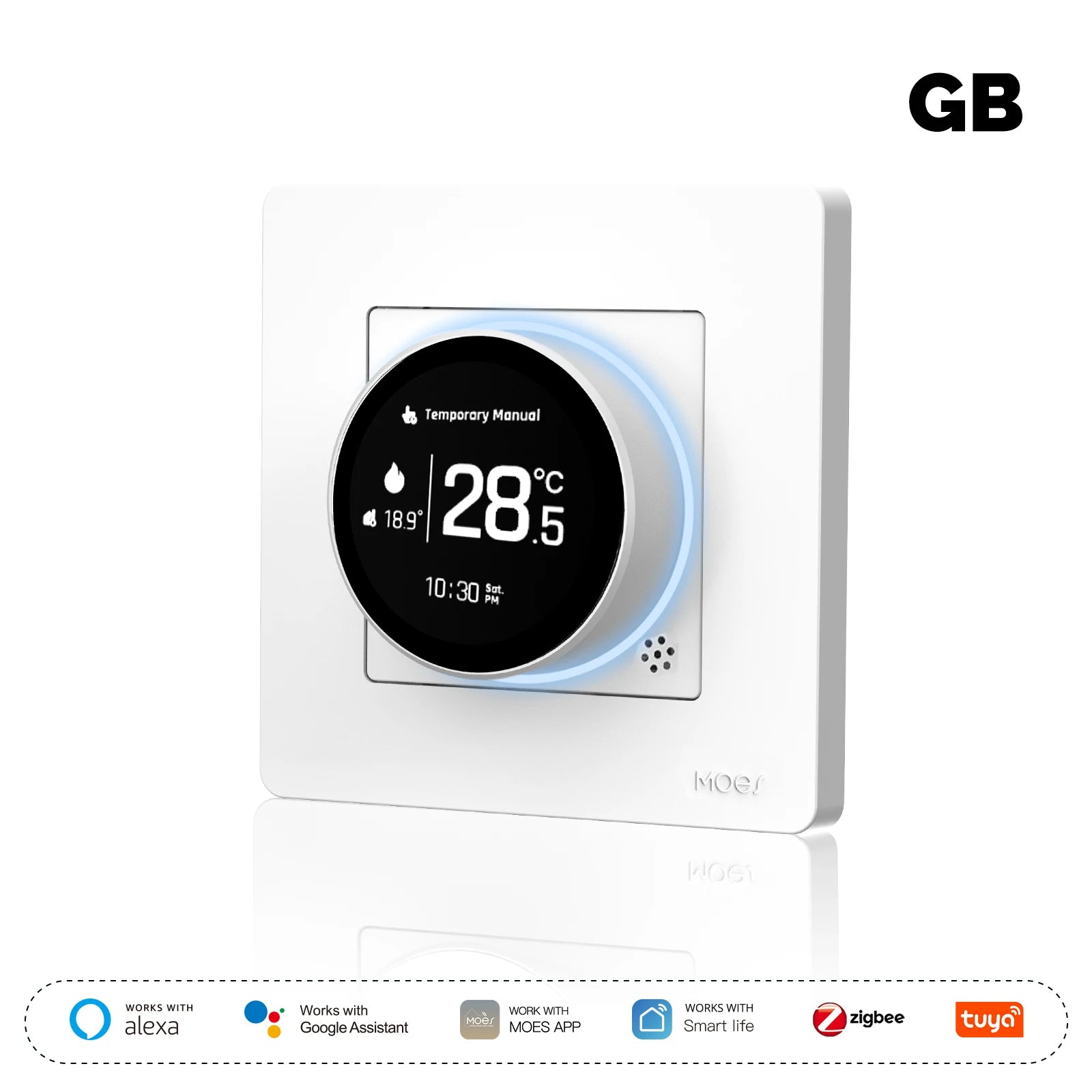ZigBee Smart Knob Thermostat for Water Boiler Heating Systems Electric Heat WH Tidesmit