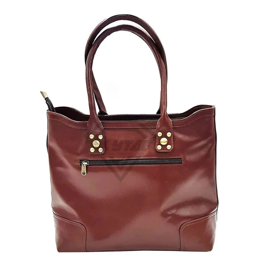 Luxurious Cowhide Leather Tote Bag Premium Handmade Cow Fur Shoulder Handbag Elegant Large Capacity Women Travel Satchel