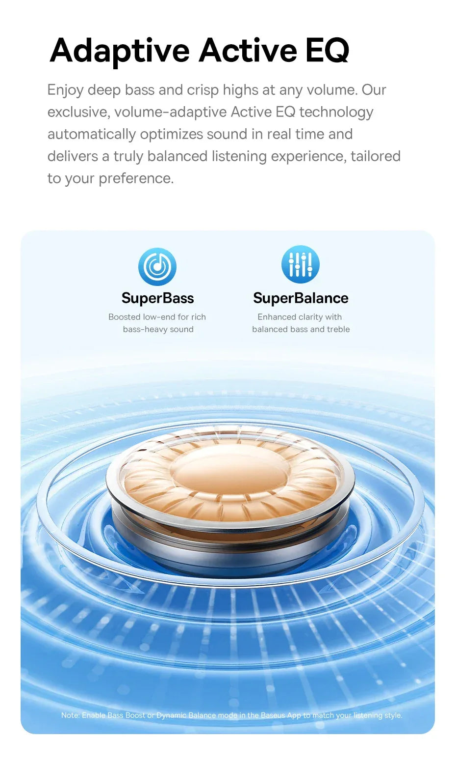 Baseus EP10 Pro ANC Earbuds Wireless Bluetooth 6.0 Earphones 50dB Realtime Adaptive Headphones 6 Mic Hi-Res LDAC IP55 Ear buds Tidesmit