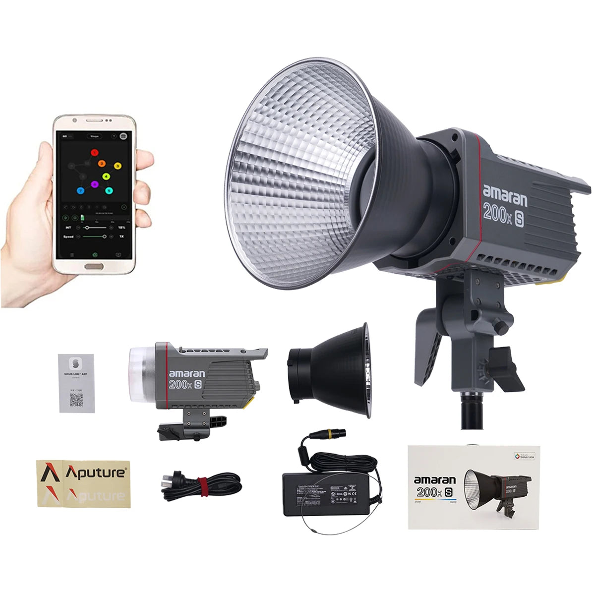Amaran COB LED Video Light: Pro Bicolor Studio Lamp for Content Creation Tidesmit