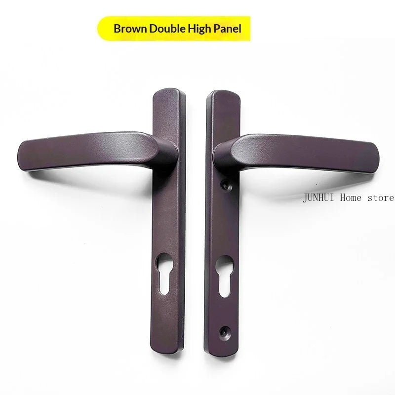 Thermal‑Break Aluminum Swing Door Ultra‑Thin Handle Lock for Aluminum Alloy Double Door Diamond‑Mesh Screen Door Hardware
