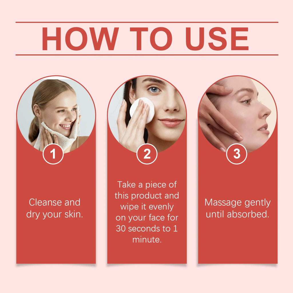 Succinic Acid Peeling Pads - Gentle Exfoliating Facial Treatment Scrubs Treatments Tidesmit