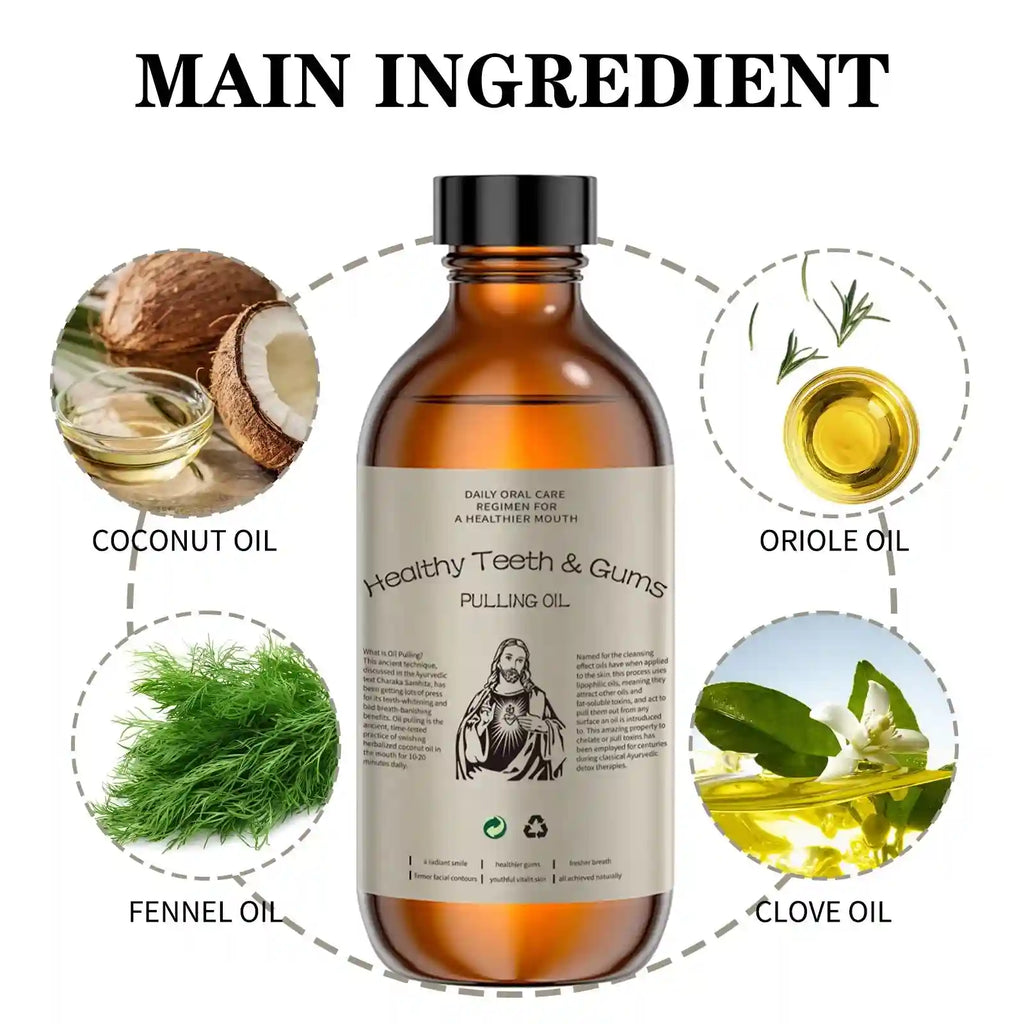 Tidesmit Coconut Pulling Oil for natural teeth whitening and fresh breath oral care