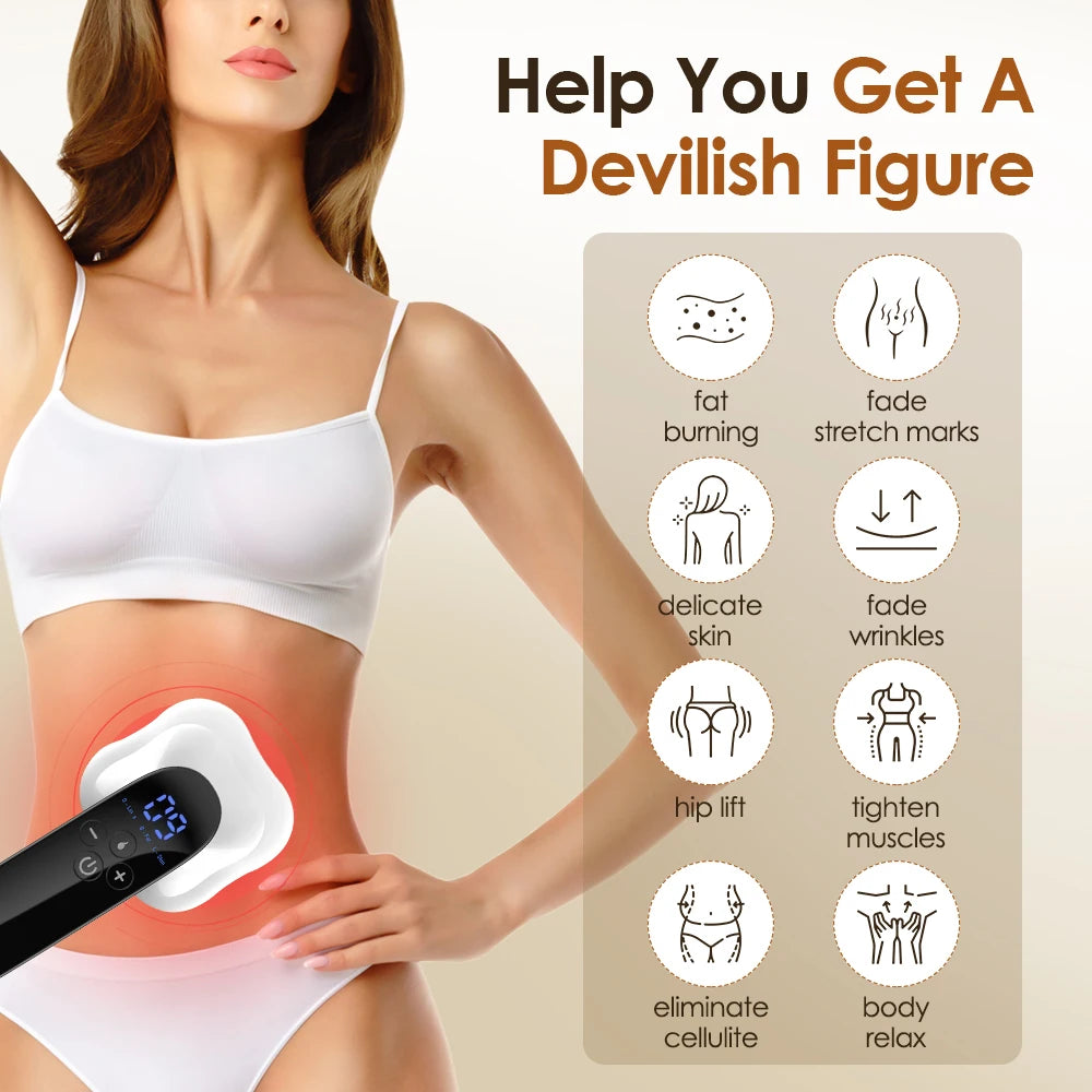 Electric Abdomen Massage Device for Body Sculpting - Heated Massager Body Shaping Massage Equipment Tidesmit