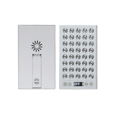 Rectangular LED red light therapy panel for wellness and skin recovery with 30 light-emitting diodes.