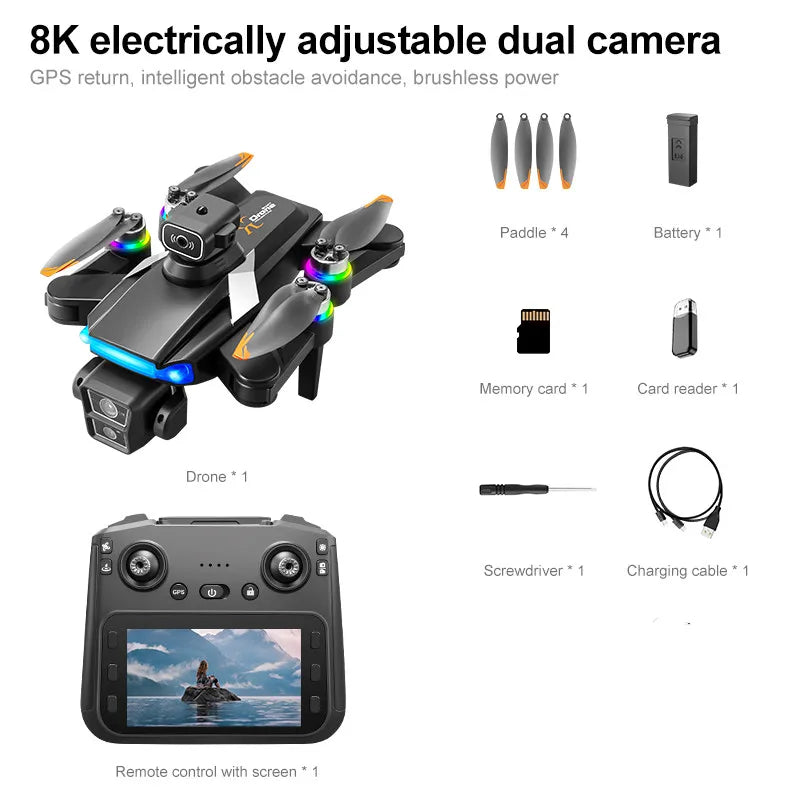 Tidesmit 8K GPS Drone with Obstacle Avoidance & 5G WiFi FPV 8K 1Battery Tidesmit