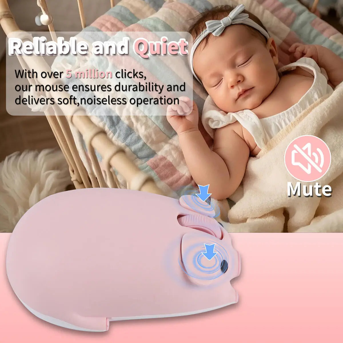 Cute Little Piggy Wireless Bluetooth Dual-Mode Mouse Ergonomics Portable Long Battery Life Office Mause For PC Laptop Kids Gifts