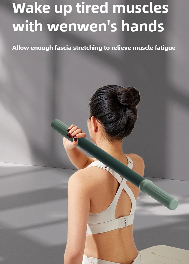 Fascia Massage Roller Stick for Deep Muscle Relief - Green/Purple Fascia Gun Tidesmit