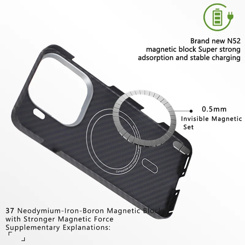 Oppo Find X9 Pro Aramid Fiber Case - Slim Military-Grade Cover Tidesmit