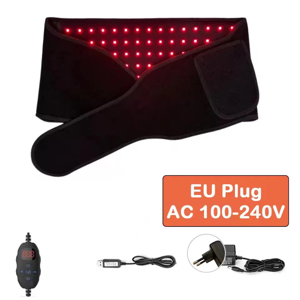 NEW Red ＆Infrared Light Therapy Belt 850nm 660nm LED Beauty Devices fo Wrap Burn Fat Face Wrap Slimming Waist Heat Pad Full Body
