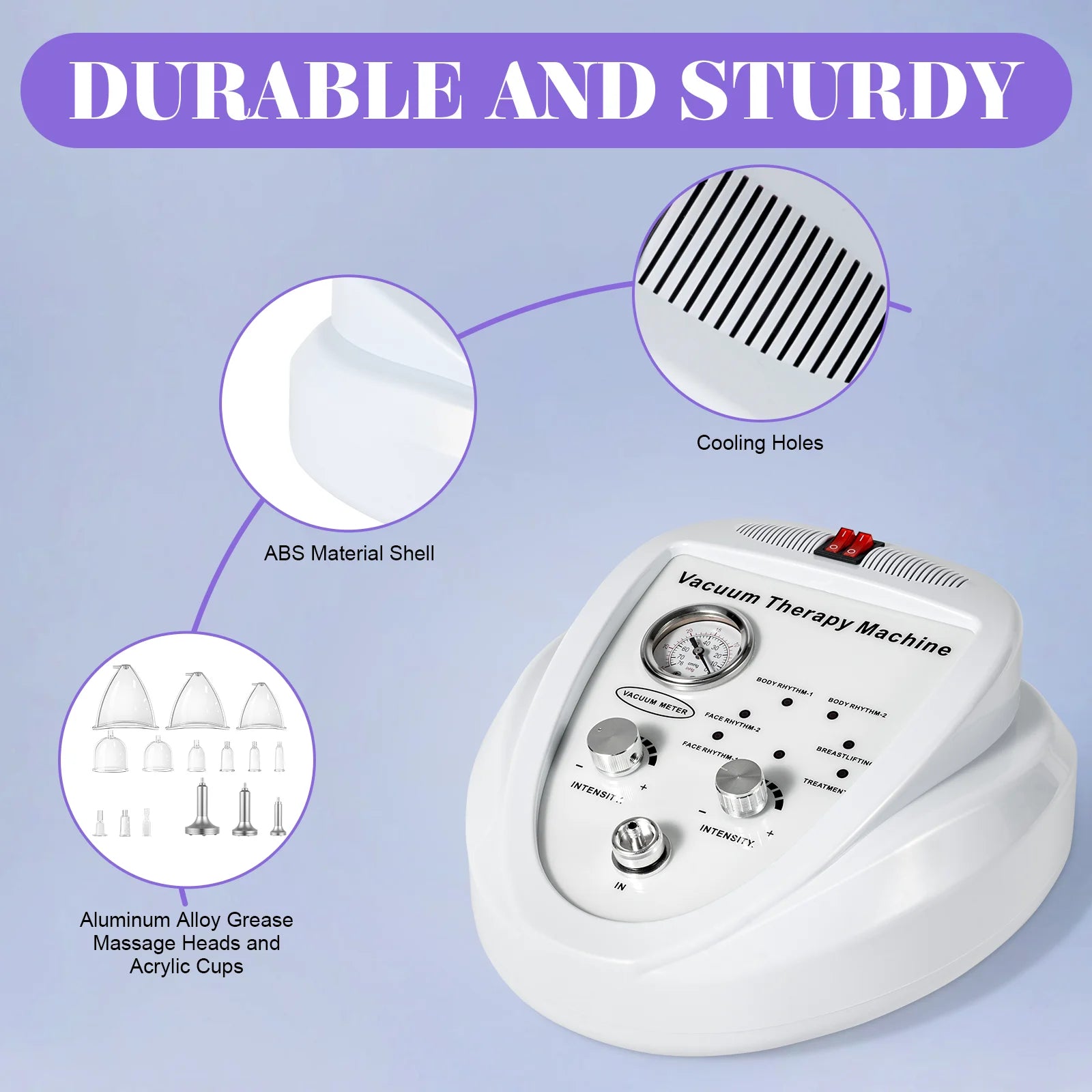 Electric Vacuum Breast Massager - Professional Body Shaping Device Body Shaping Massage Equipment Tidesmit