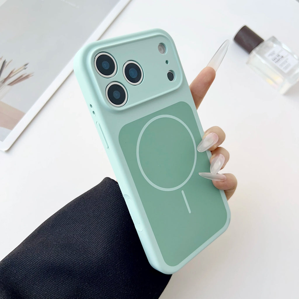 iPhone 17 Pro Max Magnetic Silicone Case - Shock-Absorbing Slim Cover Tidesmit