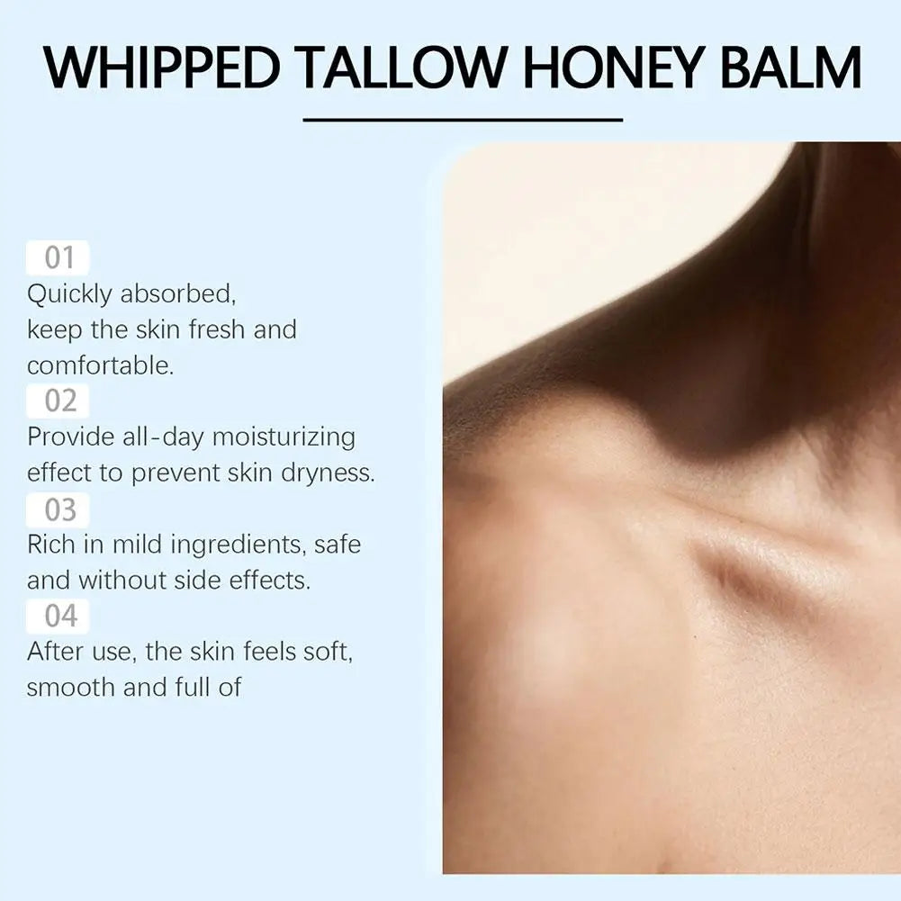 GHK-Cu Blue Tallow Honey Balm Cream, Deep Skin Repair & Barrier Protection, Perfect for Dry, Sensitive & Aging Skin Care