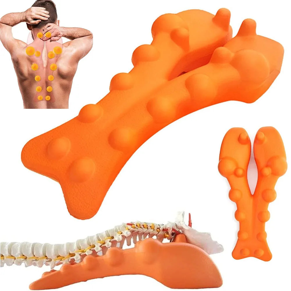 Back Stretcher Device: Spinal Decompression for Muscle Recovery - Orange Fascia Gun Tidesmit
