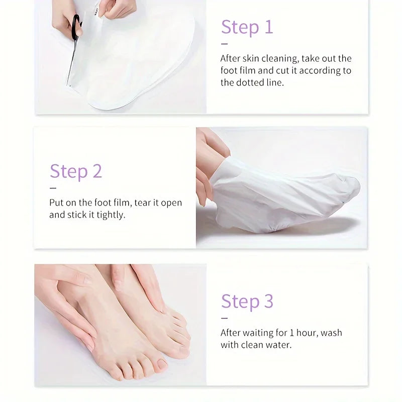 Foot Peel Mask for Cracked Heels and Callus Removal (GZE007) Scrubs Treatments Tidesmit