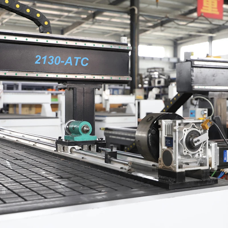 The four-axis side rotating CNC woodworking carving machine is suitable for hollow carving and relief carving with fixed fixture