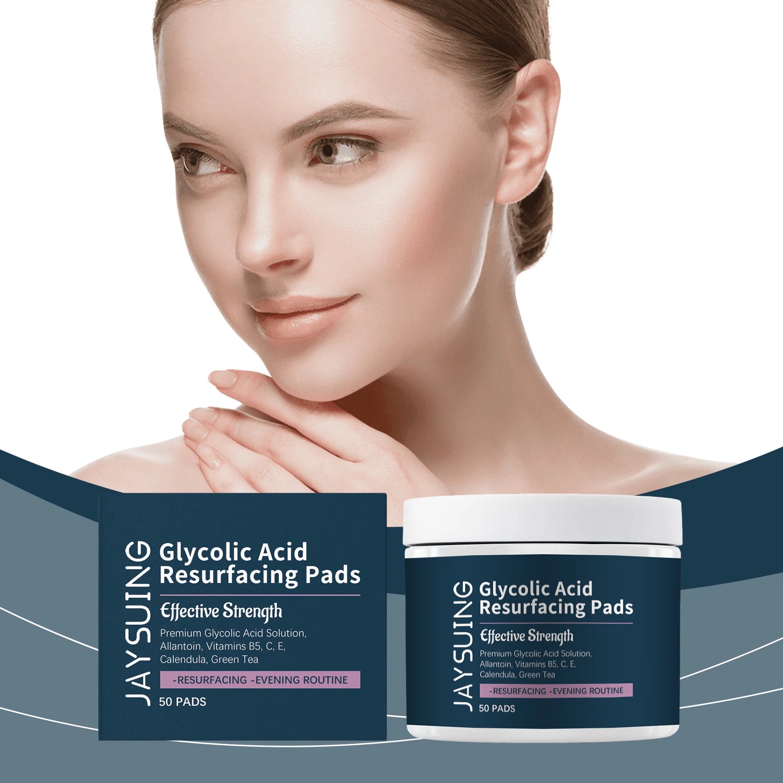 Glycolic Acid Exfoliating Pads - Professional Pore Refining Treatment Scrubs Treatments Tidesmit
